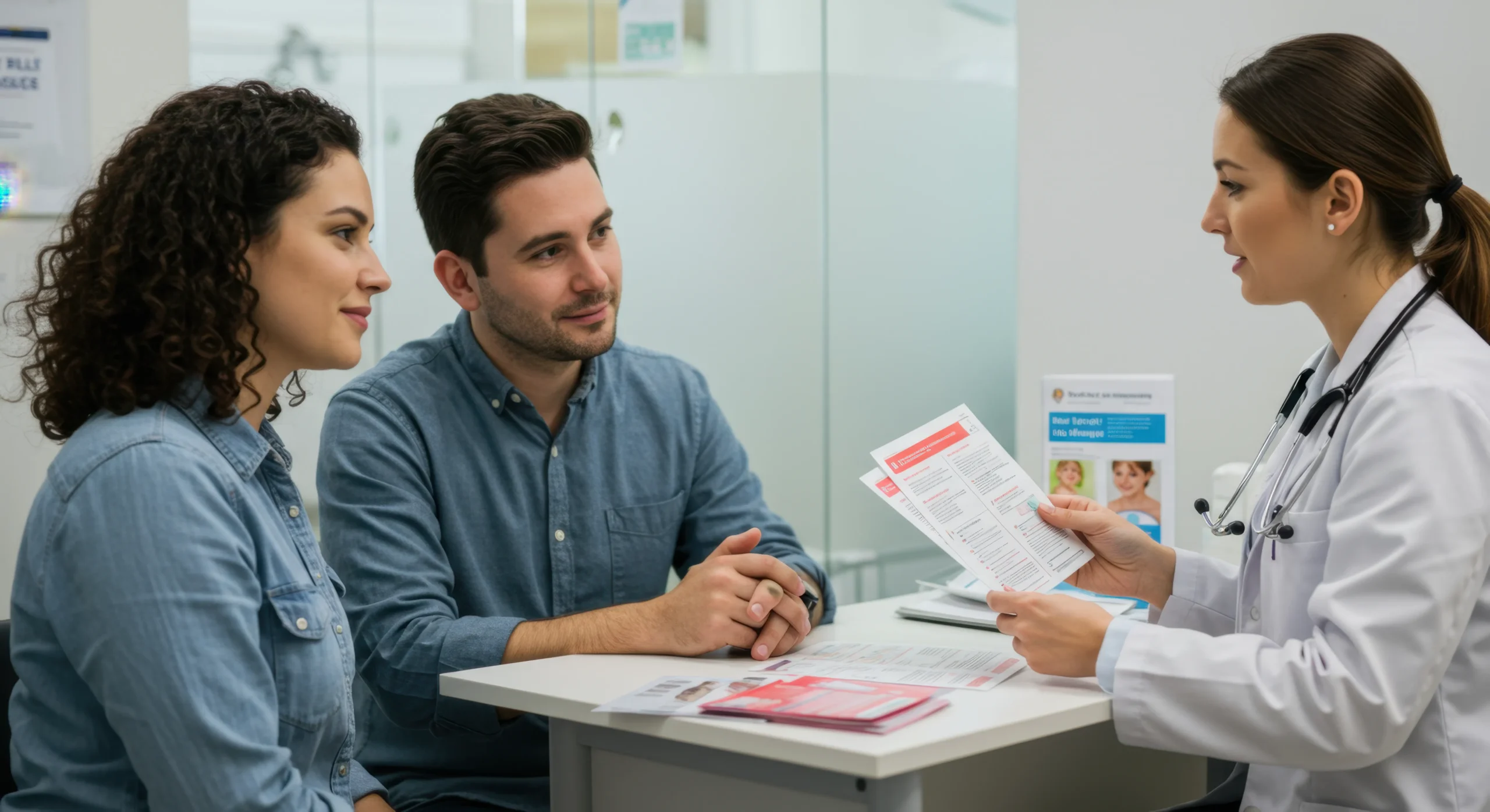 A couple utilizing telehealth PrEP services for a PrEP consultation online with a medical professional.