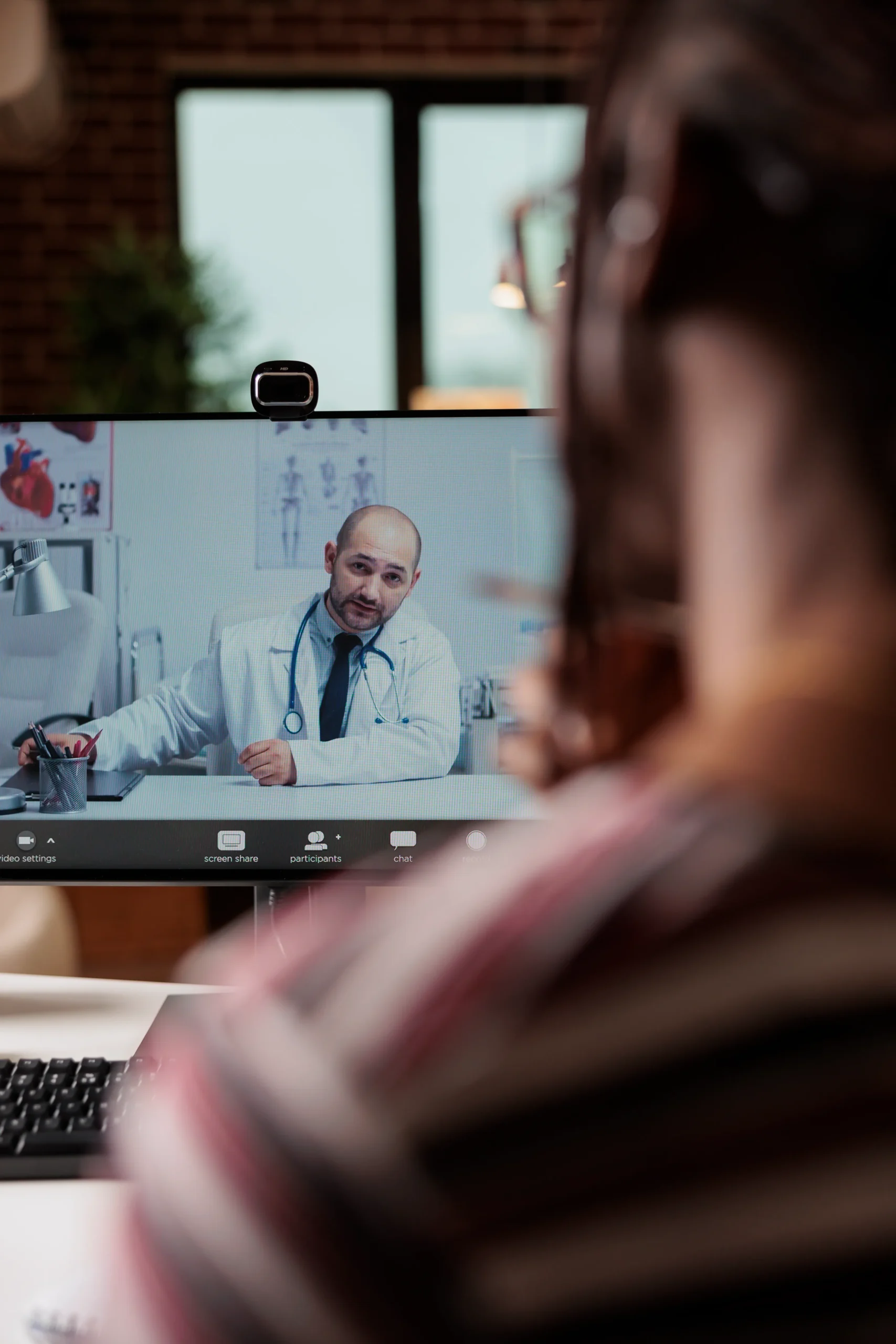 A virtual appointment on a phone screen illustrating accessible telehealth PrEP services.