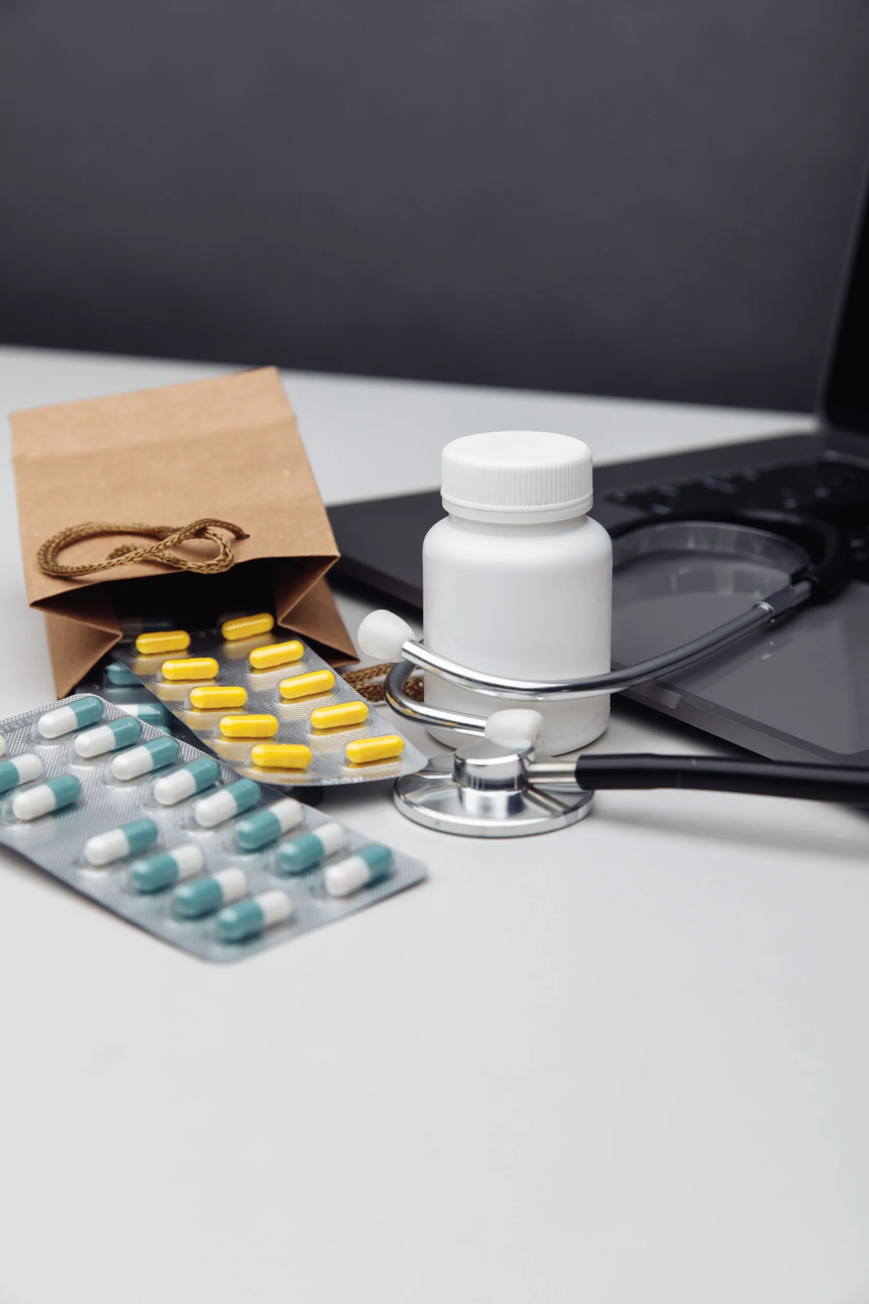 Discrete prescription pill bottle and medication packs delivered to home for Confidential PrEP Access.